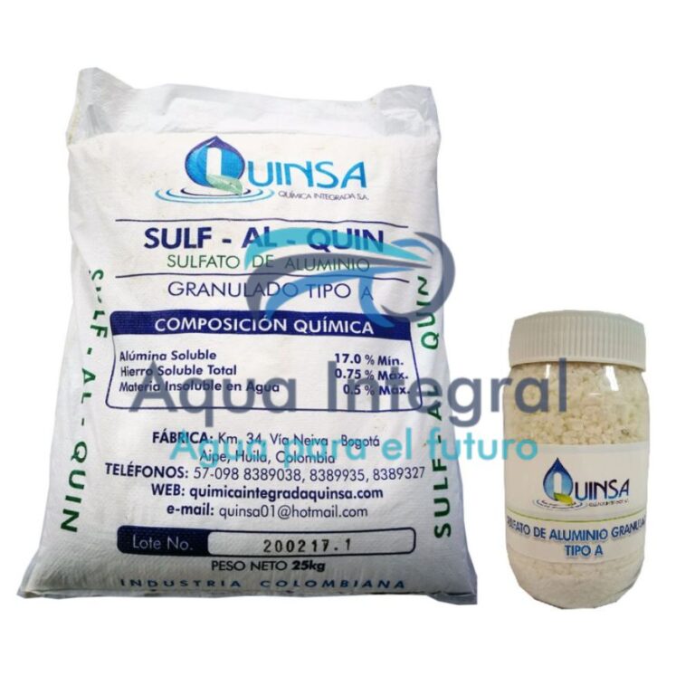 Sulfato De Aluminio Granular Tipo B X 25 Kg – Aquaintegral