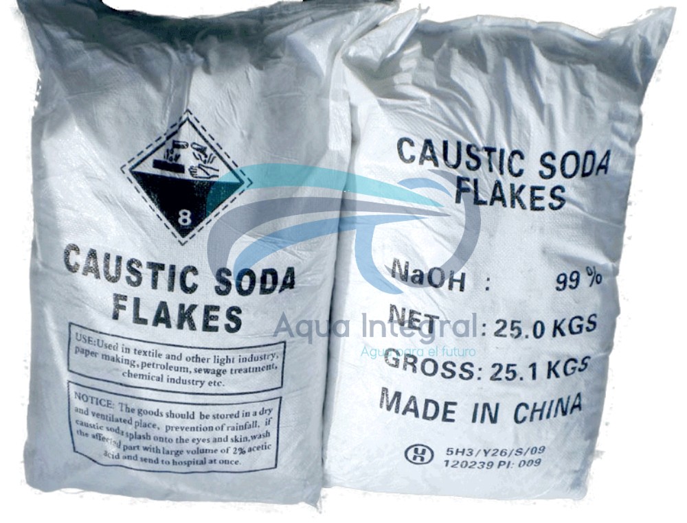 Soda Caustica en Escamas CH 98% x 25 Kg