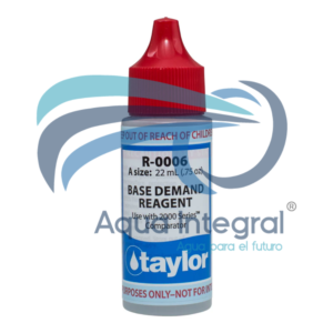 Reactivo Taylor R-0006: Demanda de Base para Incrementar pH