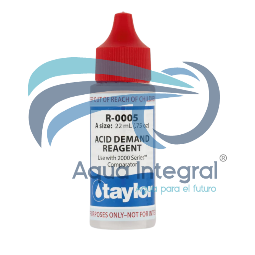 Reactivo Taylor R-0005: Demanda de Ácido para Ajuste de pH