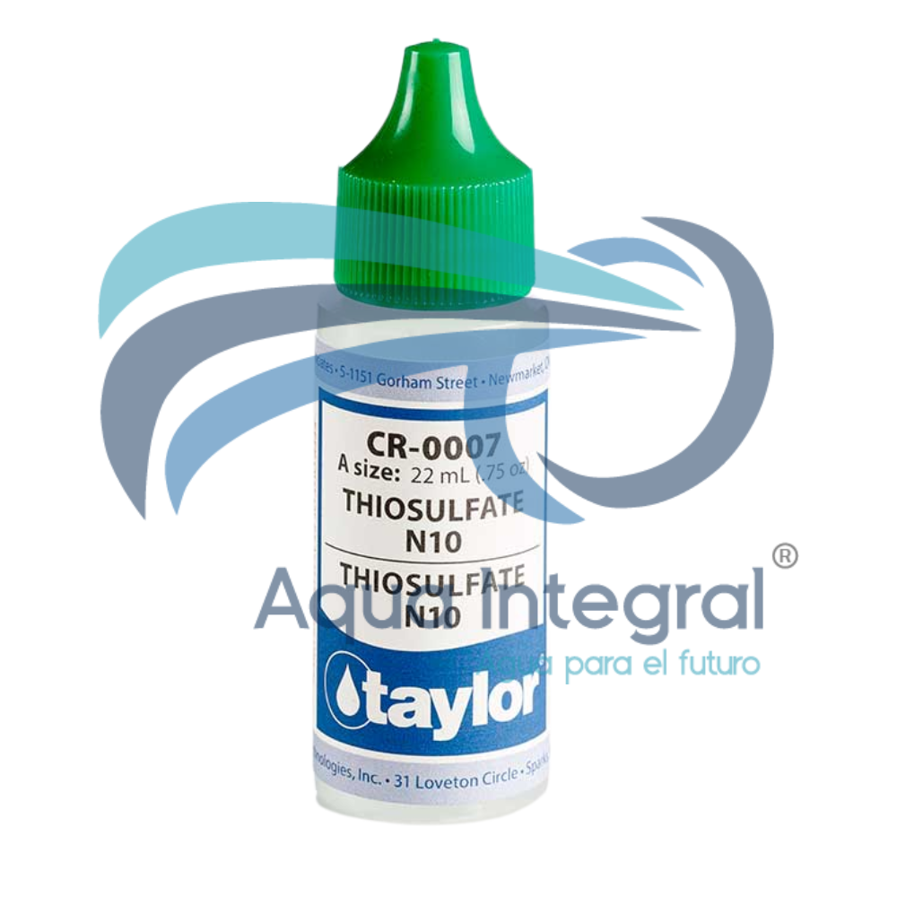 Reactivo #7 Taylor R-0007: Neutralizador de Cloro y Bromo