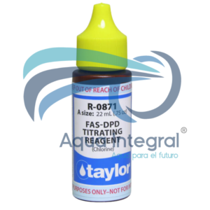 Reactivo Taylor R-0871: Titulante de Cloro FAS-DPD