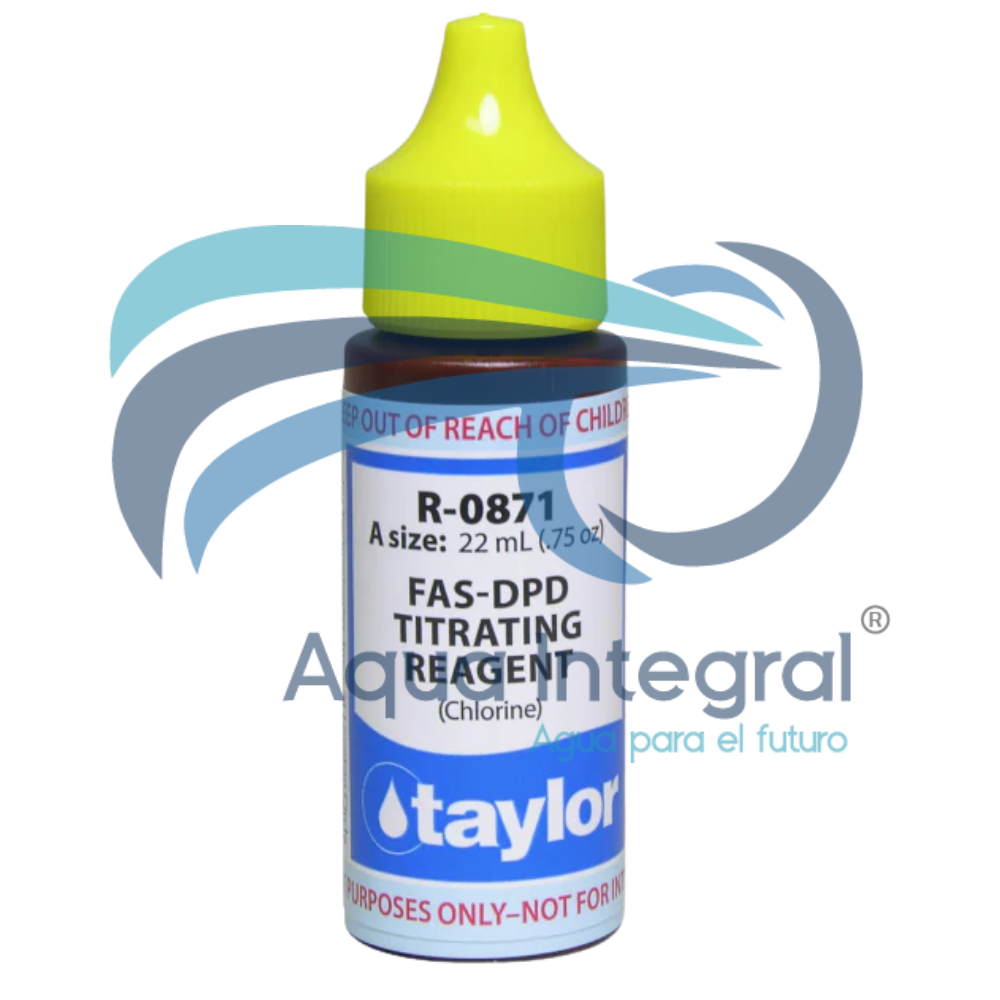 Reactivo Taylor R-0871: Titulante de Cloro FAS-DPD